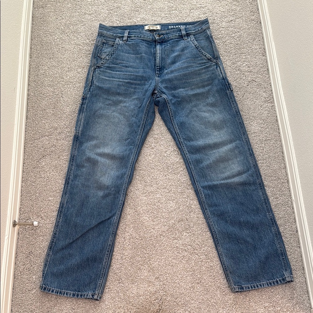 Madewell Men's Relaxed Blue Denim Jeans